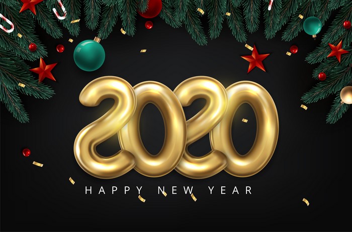 Happy New Year 2020 Christmas Decoration