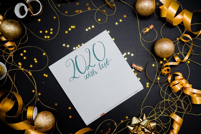 2020 Wish List with Christmas Decorations