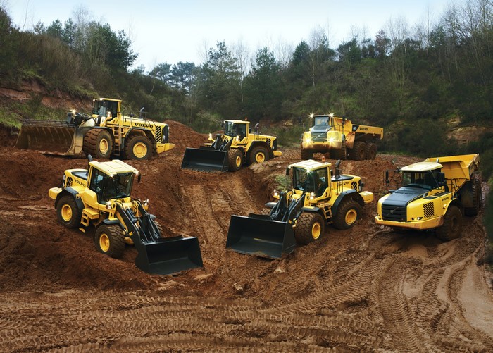 Volvo Construction Equipment in a Quarry
