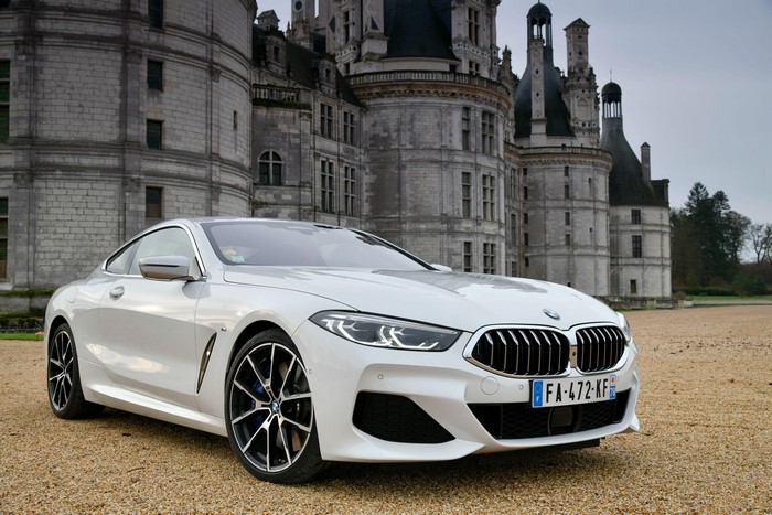 White BMW 840d xDrive M Sport Coupe 2018