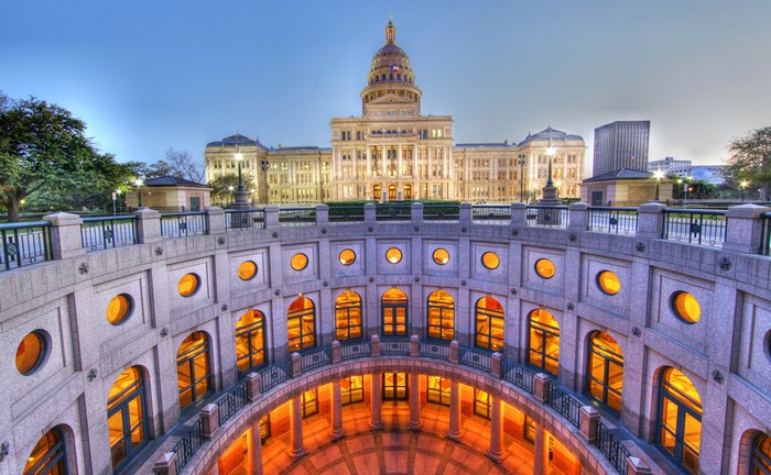 Texas State Capitol Building in Austin, TX