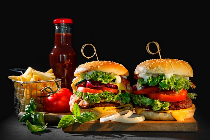 4K, 5K, 6K, Hamburger, Fast food, Vegetables, Ketchup, HD Wallpaper ...