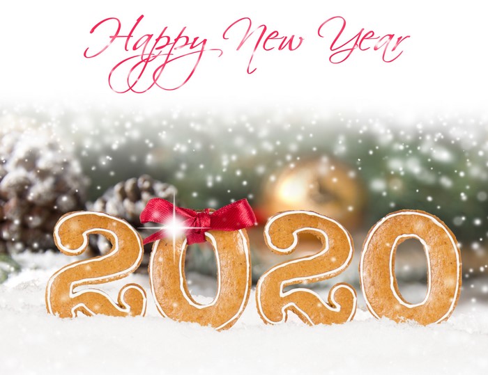 Happy New Year 2020 Gingerbread Cookies