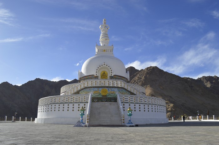 Shanti Stupa, Leh district, Ladakh, India