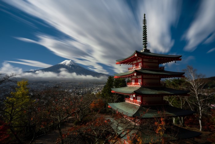 Mount Fuji and Chureito Pagoda, Japan