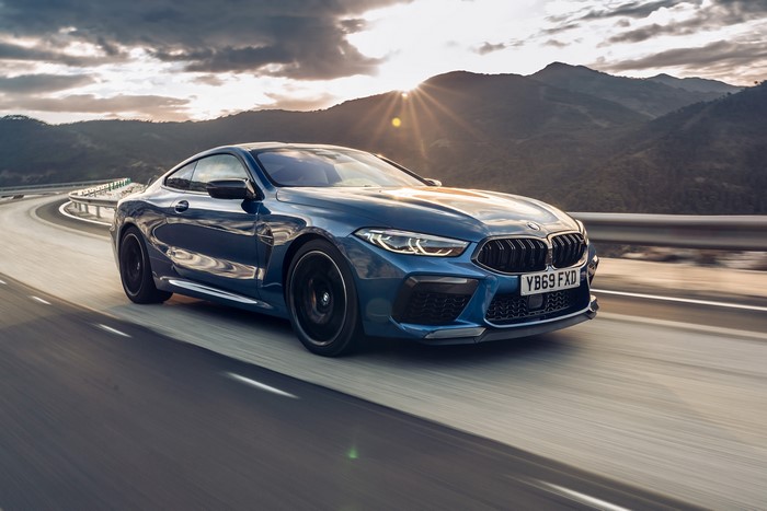 BMW M8 Competition Coupe on a Mountain Road