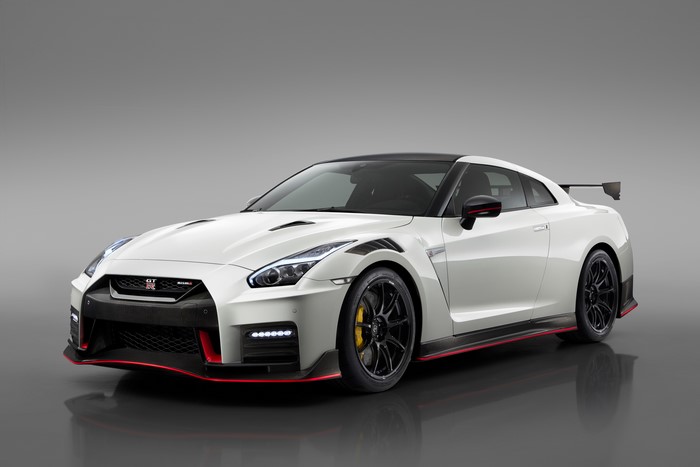 White Nissan GT-R R35 Nismo Coupe