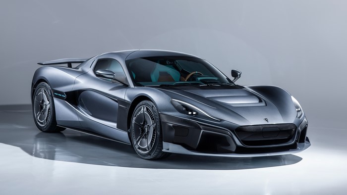4K Grey Metallic Rimac C-Two Coupe