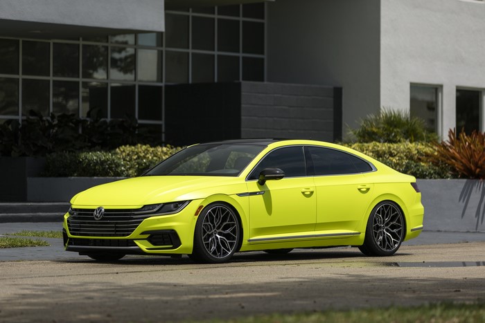 Yellow Volkswagen Arteon R-Line Highlight Concept 2018