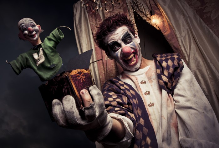 Scary Clown with Jack-in-the-Box
