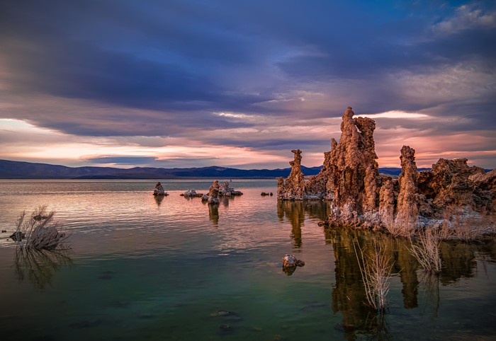 Mono Lake California Tufa Towers at Sunset