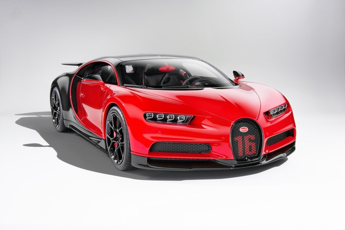 Bugatti Chiron Red Coupe Giperkar
