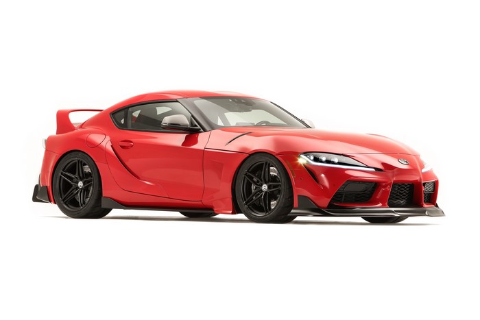 Red Toyota GR Supra Heritage Edition