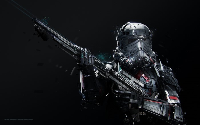 Stormtrooper with rifle by Adam Spizak
