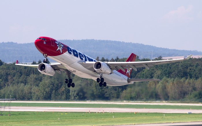 Edelweiss Airbus A330 taking off