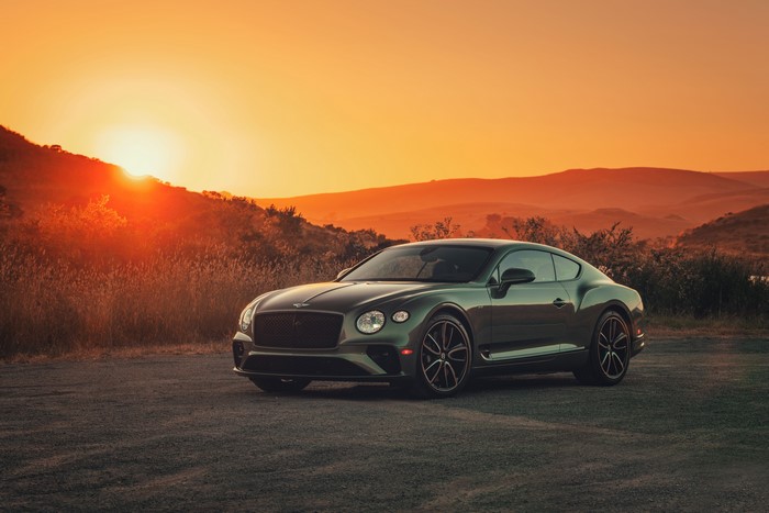 Bentley Continental GT V8 at Sunset