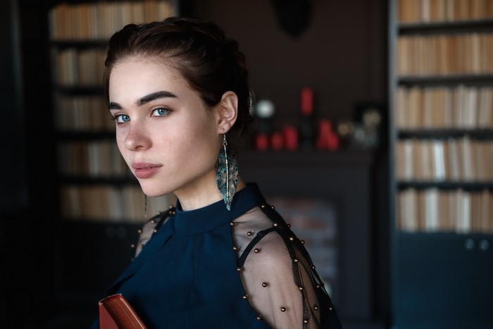 Anastasia with Book