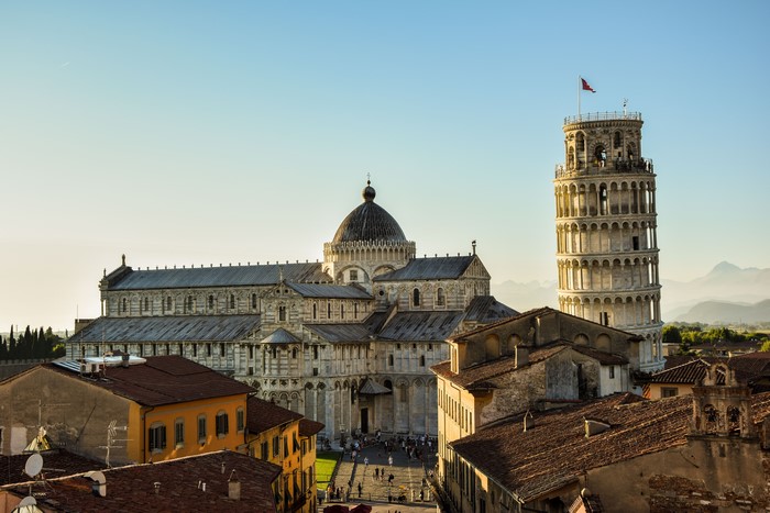 Pisa Cathedral and Leaning Tower, Tuscany, Italy