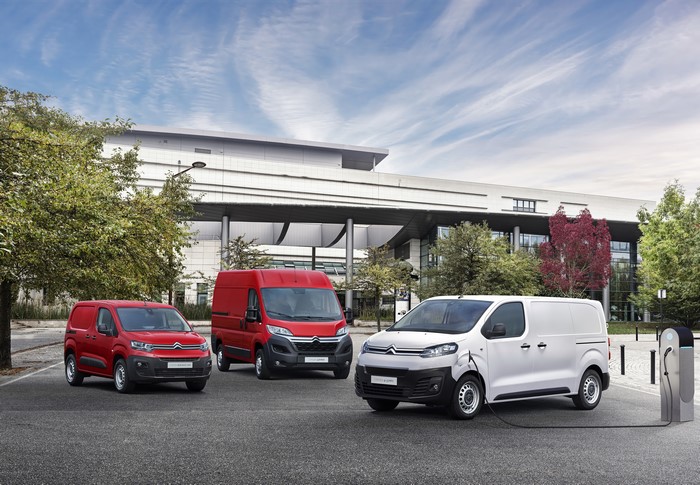 Three Citroen vans: Jumpy, Jumper, and Berlingo