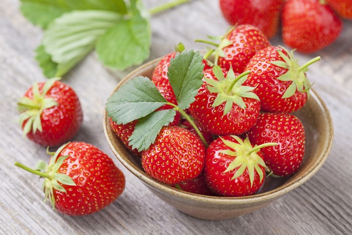 Strawberries in a bowl