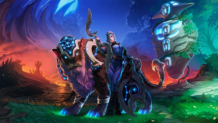 Luna and magical panther from Dota 2