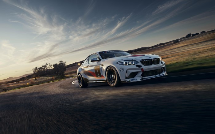 BMW M2 CS Racing on a Track