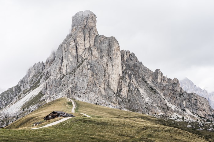La Gusela Peak in Dolomites, Italy