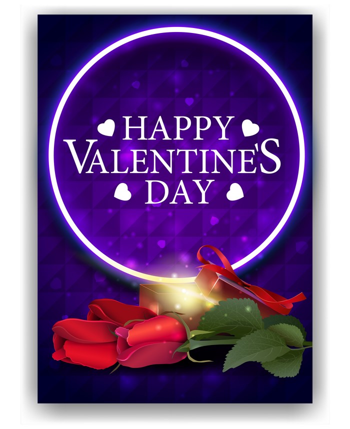 Happy Valentine's Day Roses and Gift