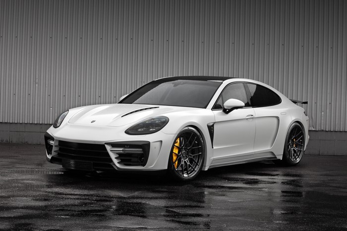 White Porsche Panamera GTR