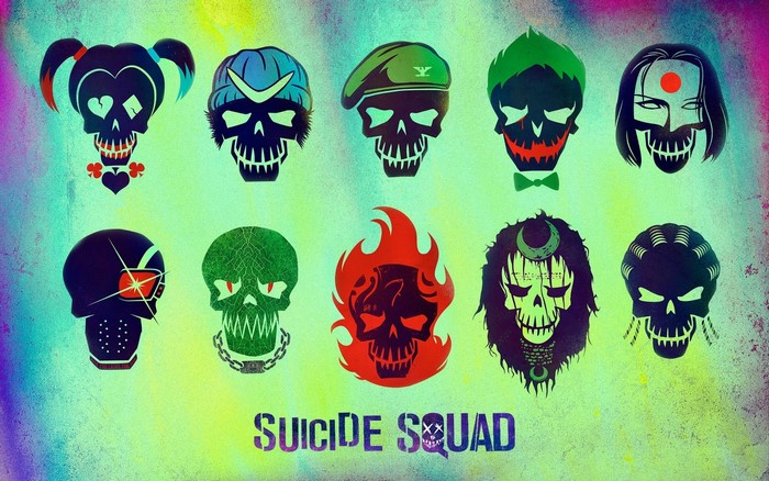 Suicide Squad Skulls Logo Emblem
