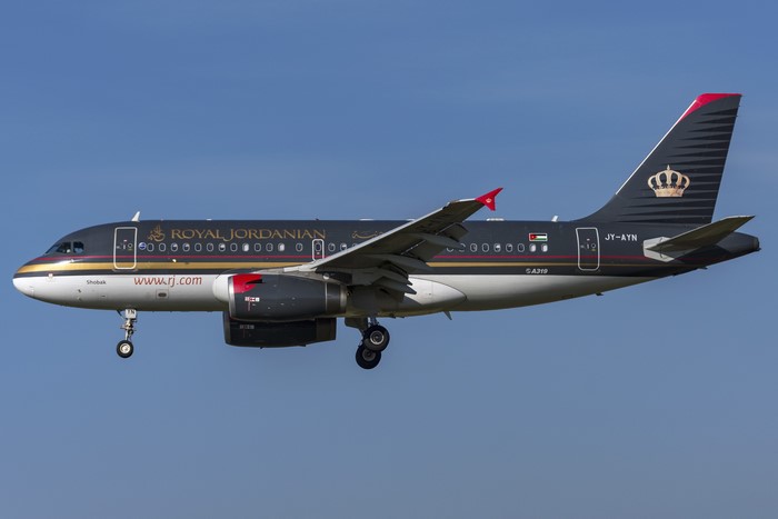 Royal Jordanian Airbus A319-100 Airplane