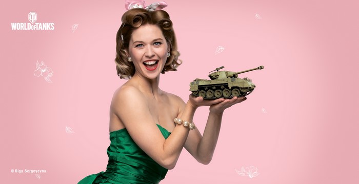 Woman with World of Tanks toy, Olga Sergeyevna