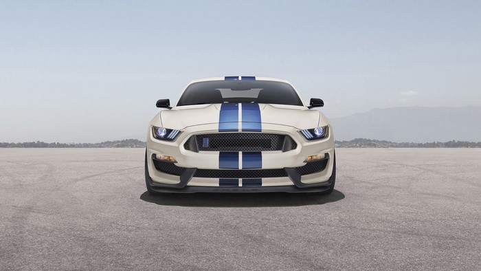 Ford Mustang Shelby GT350 with Blue Stripes