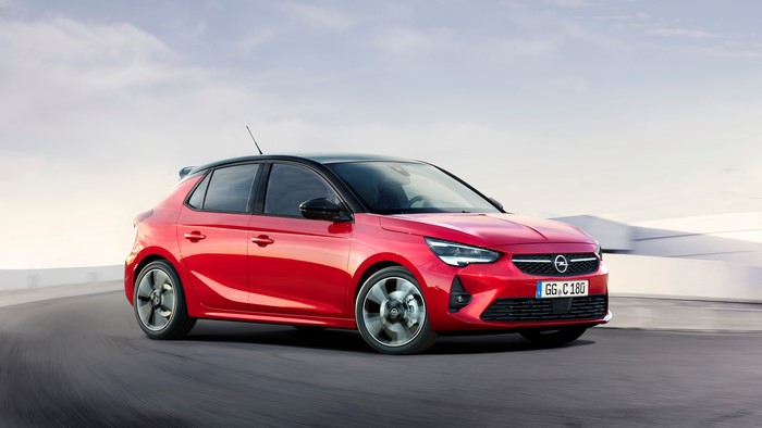 Red Opel Corsa GS Line Metallic