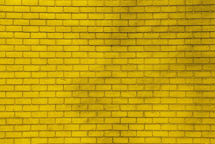 Yellow brick wall texture