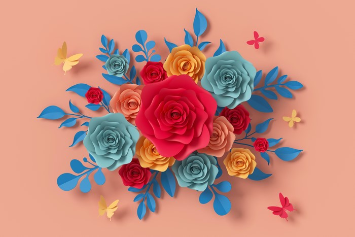 Paper Roses and Butterflies