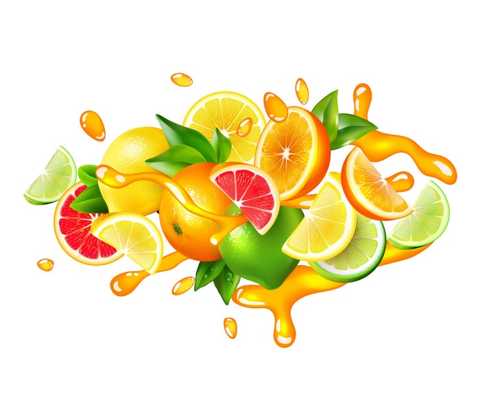 Citrus Splash with Lemons, Limes, and Grapefruit