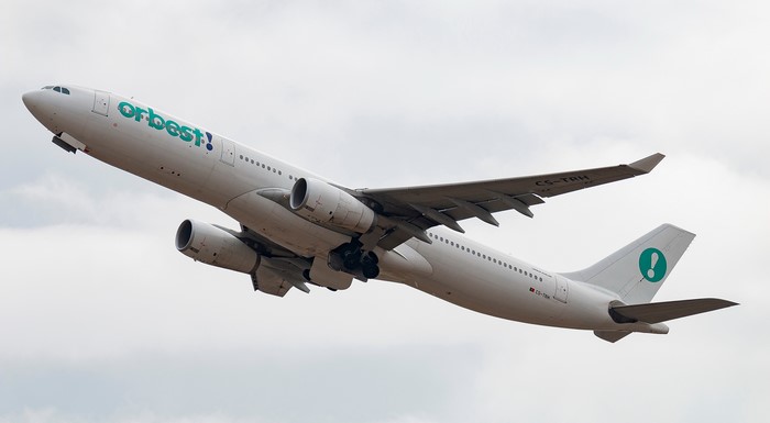 Airbus A330-343 airplane with Orbest livery