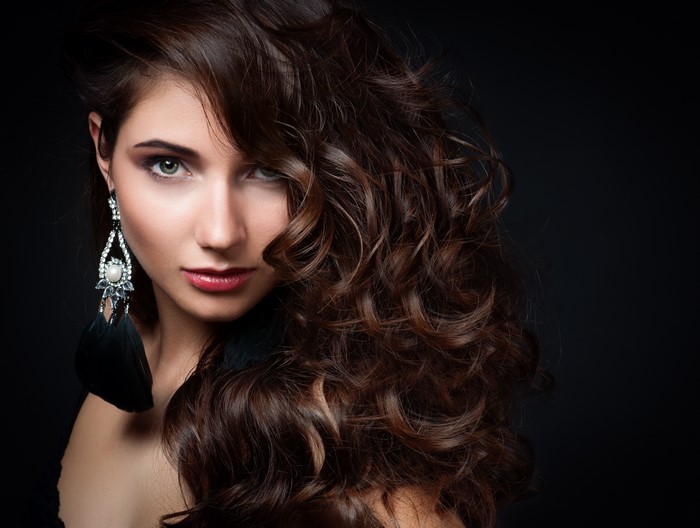 4K Portrait of Brown-Haired Model with Makeup