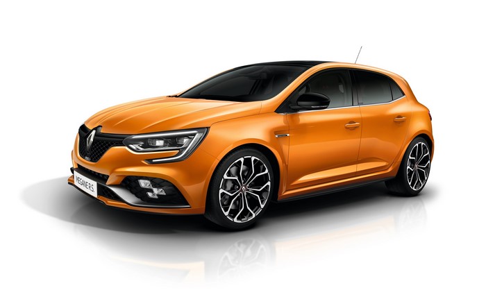 Orange Renault Megane R.S. Sport Chassis