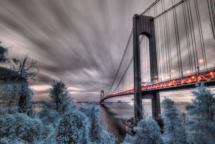 4K HDR Verrazzano-Narrows Bridge, New York