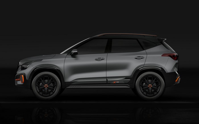Kia Seltos X-Line Concept 2020 Grey Side View