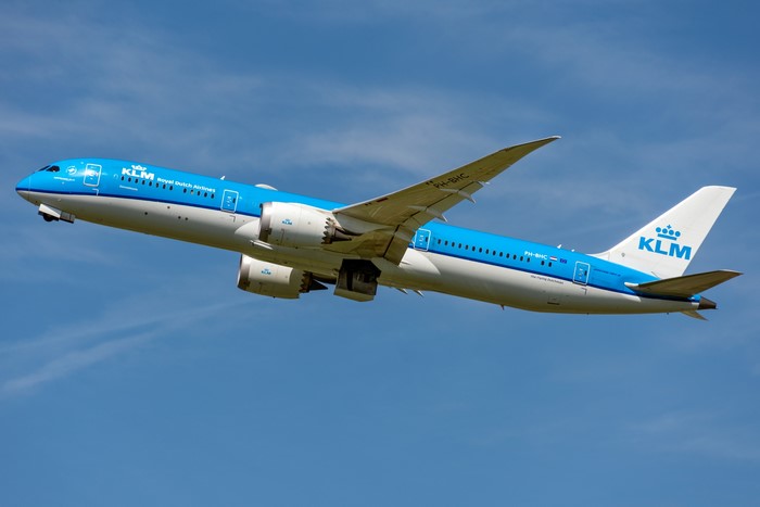 KLM Boeing 787-9 Airplane Taking Off
