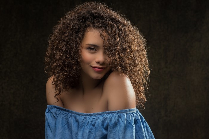4K Camila with Curly Hair and Makeup