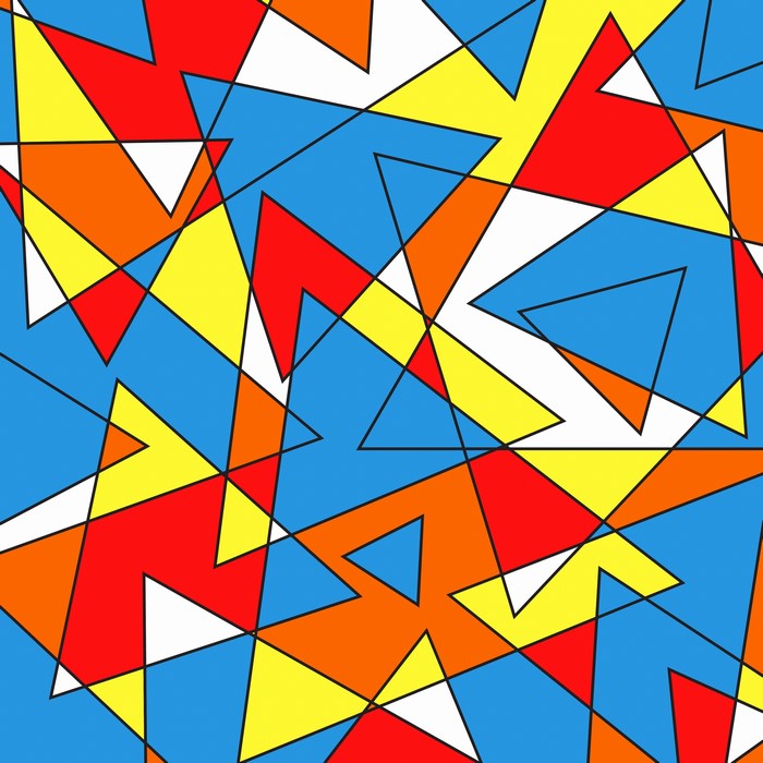 Abstract geometric pattern with triangles