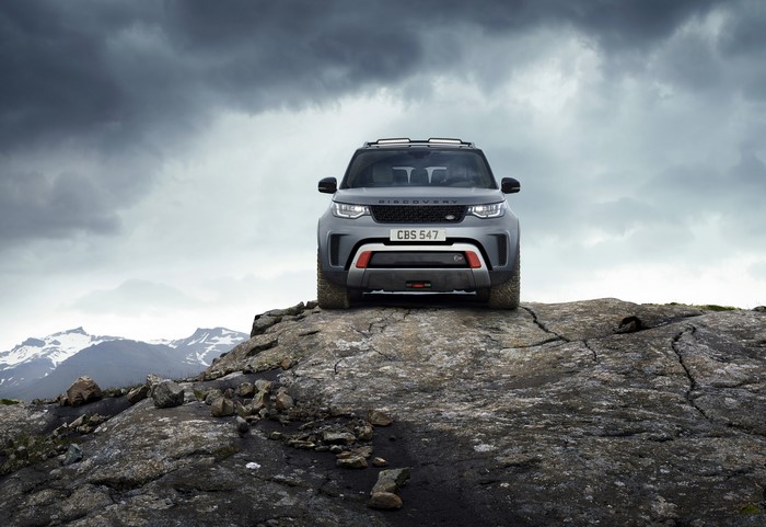Land Rover Discovery 4x4 on rocky terrain