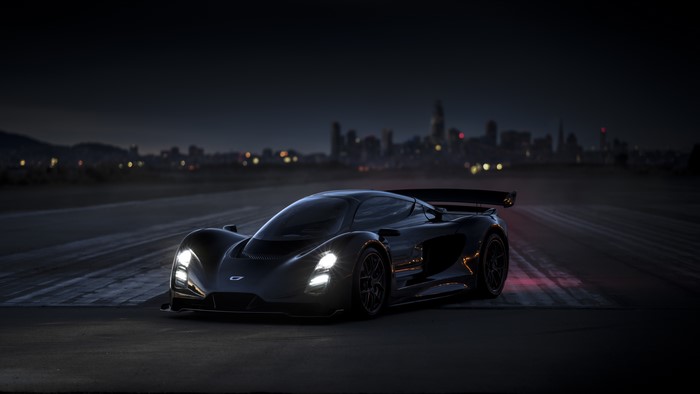 Czinger 21C supercar at night