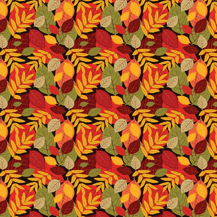 Autumn Foliage Texture Pattern