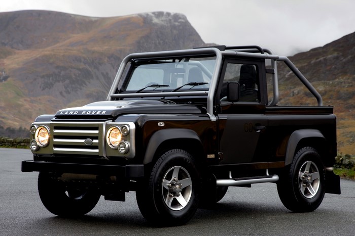 Black Land Rover Defender SVX 60th Anniversary Edition Pickup