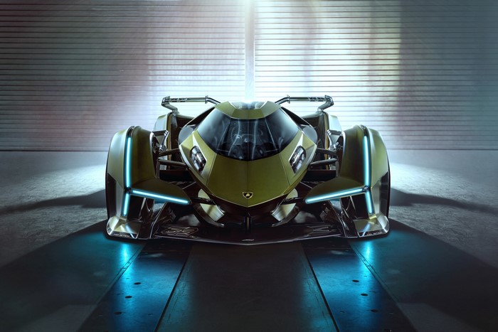Lamborghini Vision Gran Turismo V12 Green Front